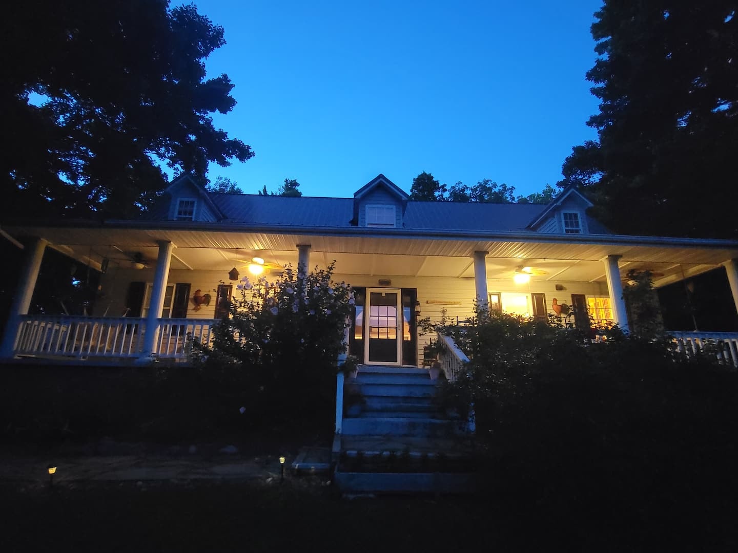 Hawk's Crest Landing I — main house at dusk