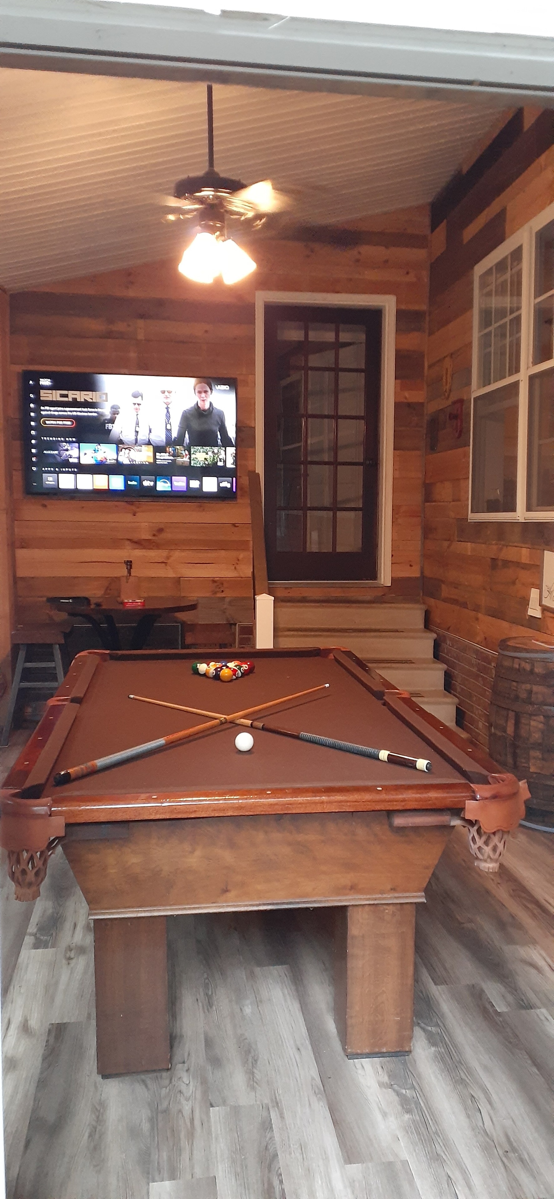 Hawk's Crest Landing I — game room with pool table and wall-mounted TV